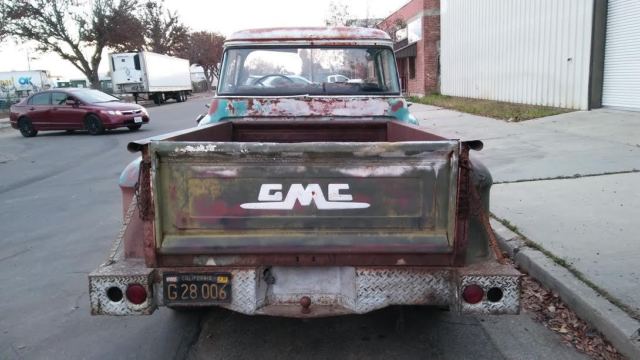 1957 gmc 100 pickup big back window v8 manual pickup truck deluxe chevy 1955 56