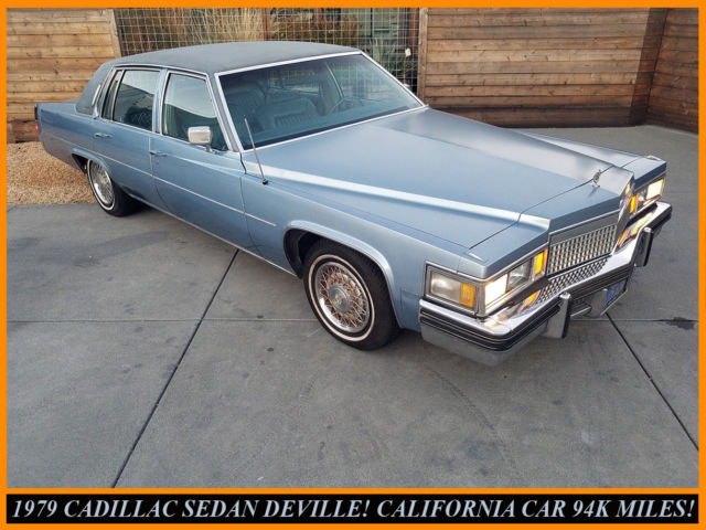 1979 cadillac sedan deville! 99.9% rust-free blue plate classic! no reserve!