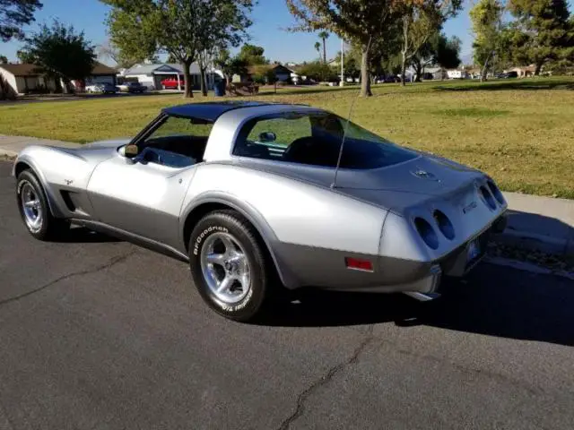 1978 chevrolet corvette 25th sliver anniversary low miles runs great a/c leather