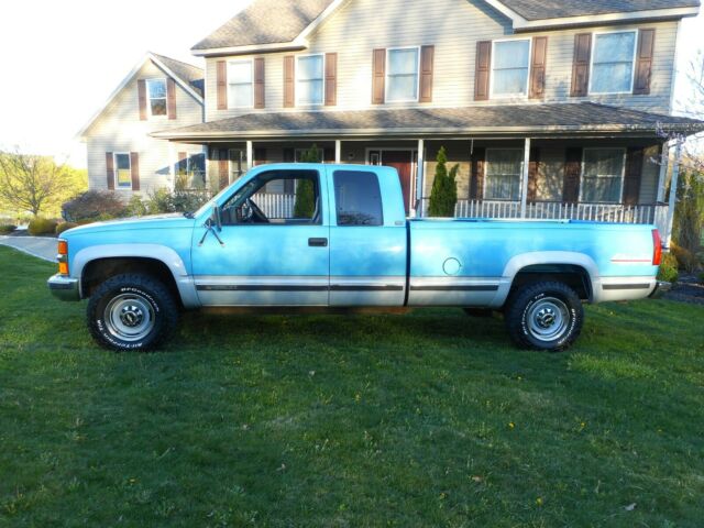 1994 chevrolet silverado 2500 4x4 ext cab 44,000 orig mi western solid truck