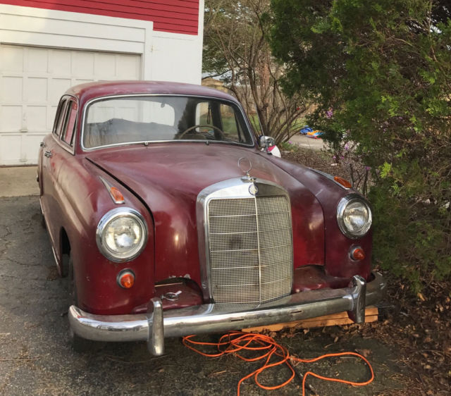 1959 mercedes benz 219 ponton 6 cyl hydrak rare runs