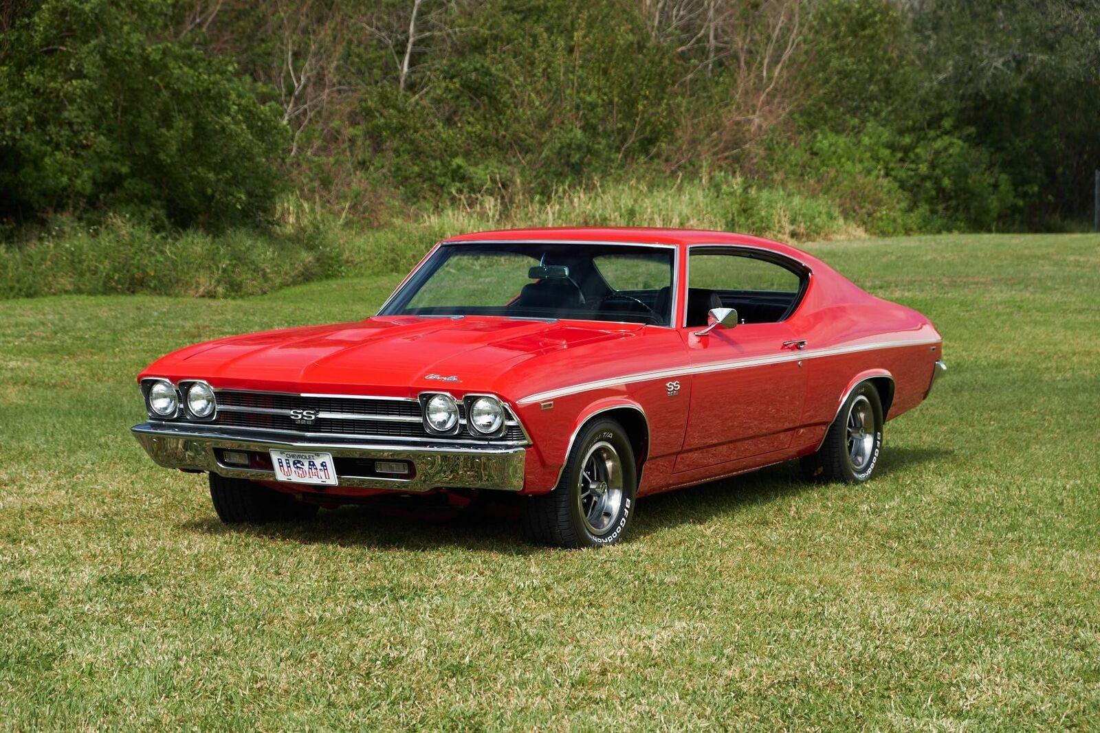 1969 chevrolet chevelle ss 396 stunning torch red restored super sport