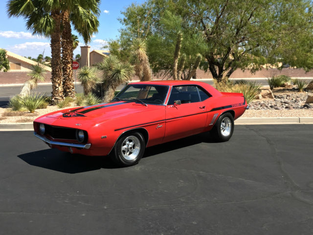 no reserve 1969 camaro factory 4 speed yenko stripes runs and drives great