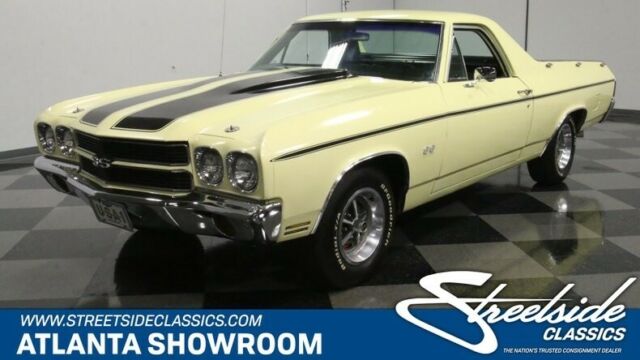 classic vintage chrome chevy 350 v8 auto transmission flowmaster yellow