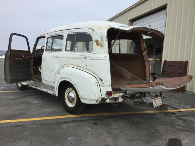 1950 gmc suburban fire truck, chevrolet, hot rod, barnfind