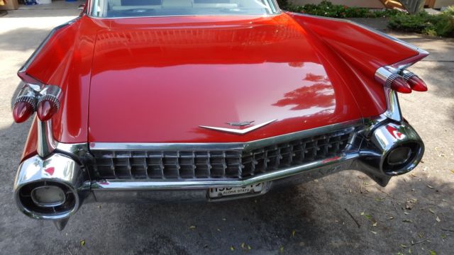 1959 cadillac coup deville, red, restored, rebuilt, classic, vintage