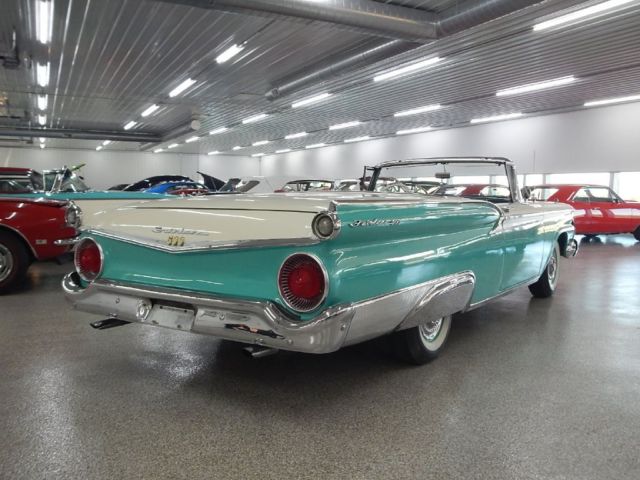 1959 ford fairlane retrac galaxie retractable 75639 miles turq automatic