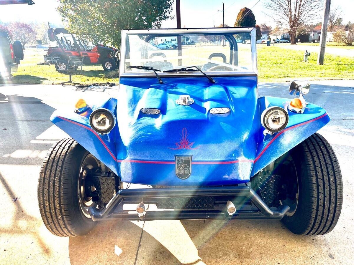 1965 volkswagen 1600 blue rwd manual blue leather