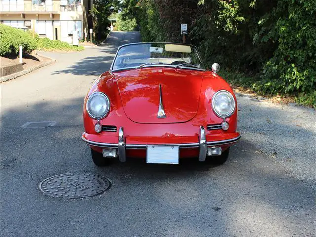 1962 porsche 356b 50,852 miles guards red