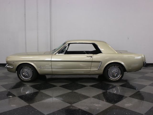 1965 ford mustang 3728 miles beige coupe 260 v8 3 speed automatic