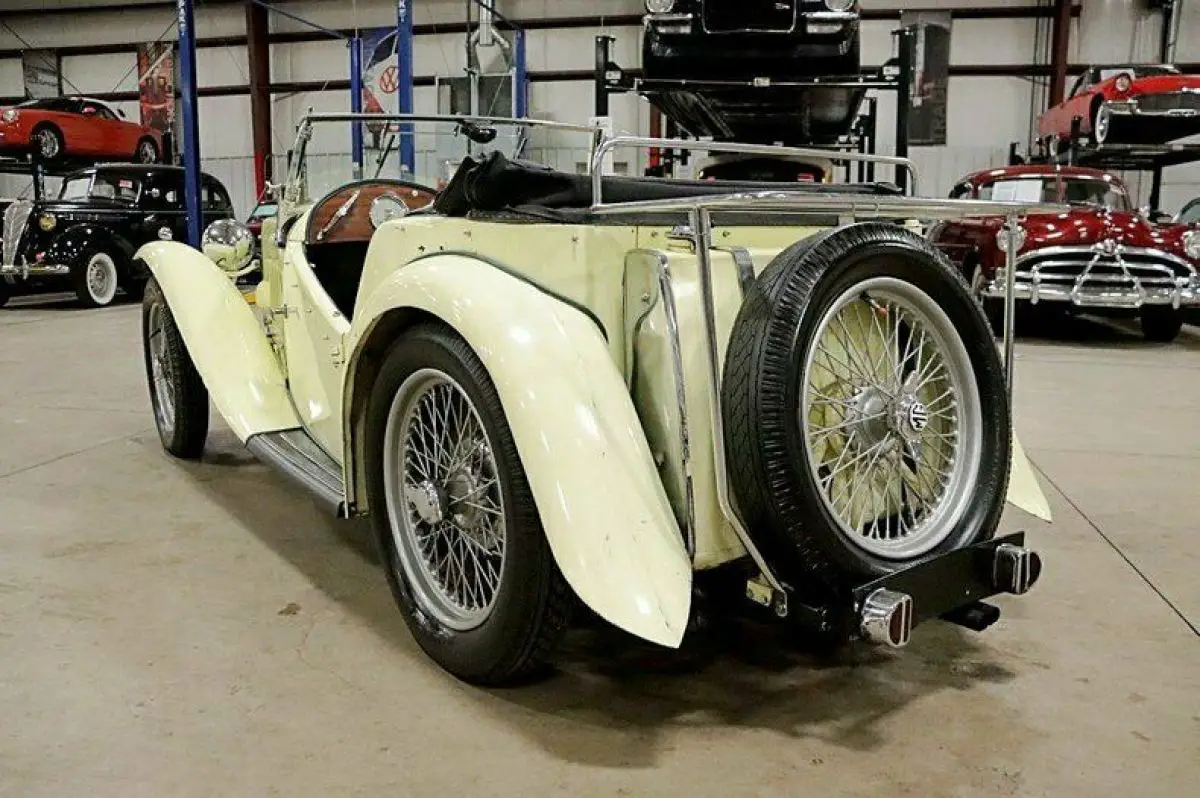1948 mg tc 2068 miles yellow convertible 1250cc 4-cylinder 4-speed manual