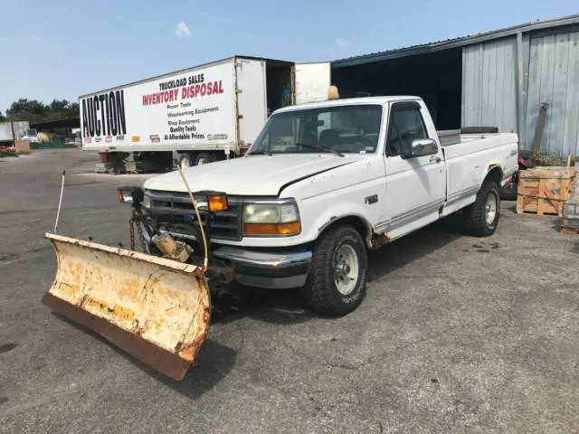 1992 ford f-150 xlt 4x4 snow plow truck