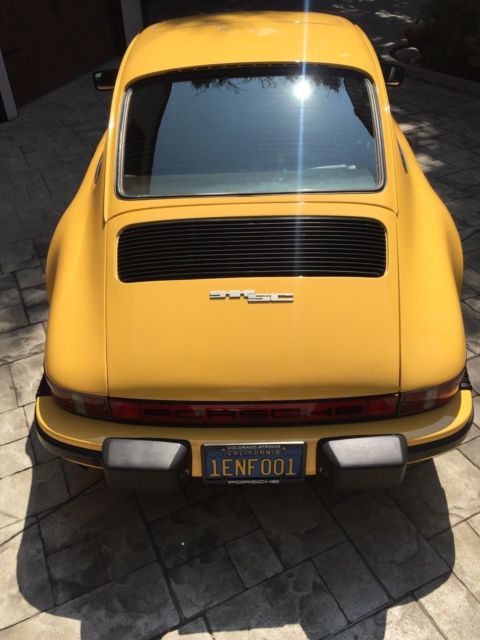 original paint - talbot yellow coupe 911 sc - sport seats - new low reserve