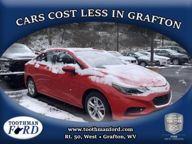 2017 chevrolet cruze lt auto lt auto 4dr sedan for sale in grafton, west virginia