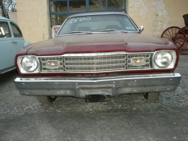 1974 plymouth duster big slant 6 runs drives looks great rock solid trade