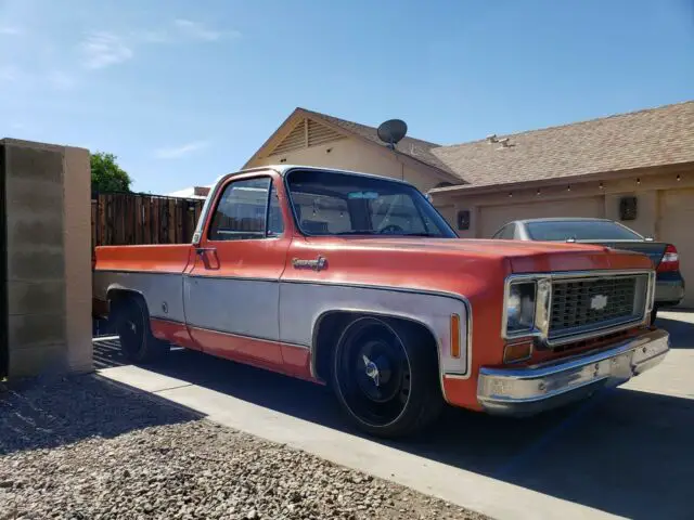 1974 chevy chevrolet cheyenne super 10 short bed c10 original paint