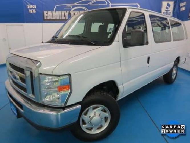 2013 ford econoline wagon e350 sd xlt ext 15 pass flex fuel in denver, co
