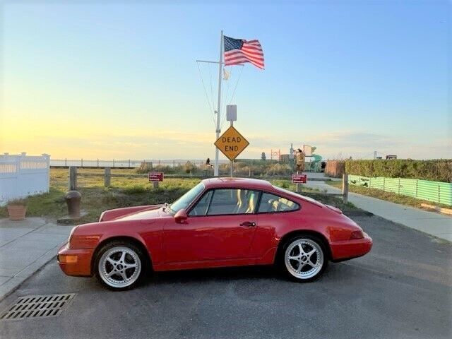 1991 porsche 911 carrera 2 coupe - guards red