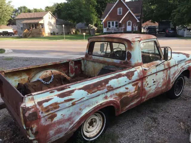 1961 ford unibody swb, patina, project, hot rod