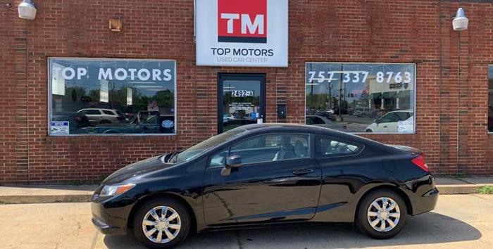 used 2012 honda civic lx coupe portsmouth, va 23701 for sale in portsmouth, virginia