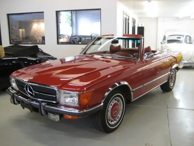 vintage 1972 350sl classic roadster red/red collectible
