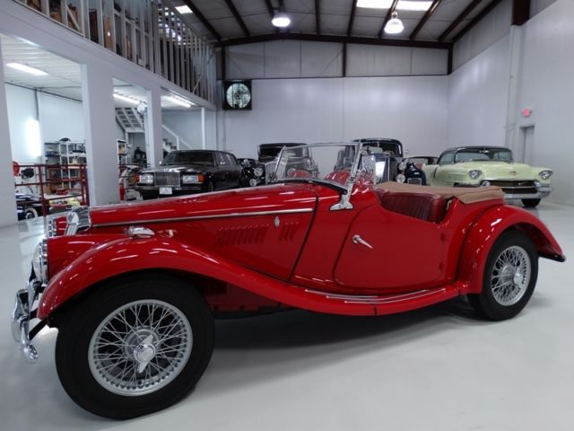 1954 mg tf roadster, aaca museum display car! side curtains! full tonneau cover!