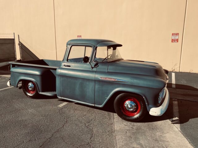 1957 chevrolet big window 3100 grey rwd automatic
