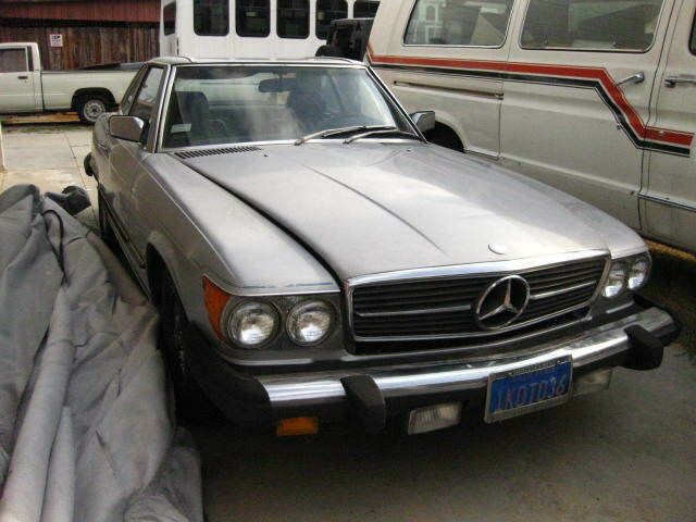 1983 380-sl hard top convertible super rare smoke silver color , 122,555 mi
