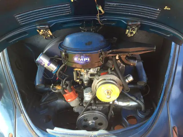 1970 vw bug beetle de luxe sedan w/factory roof rack