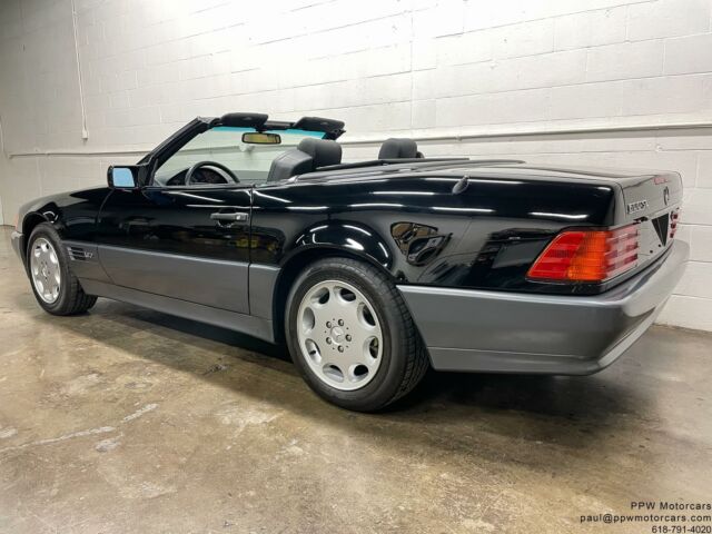1993 mercedes-benz sl-class 600sl 69,342 miles jet black convertible 12 cylinder
