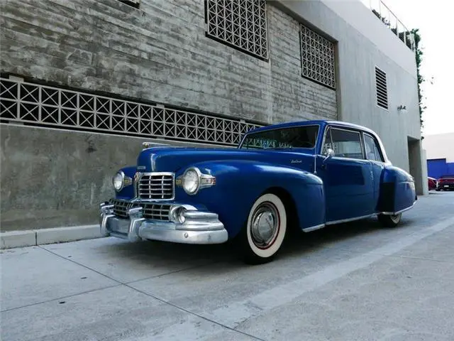 1948 lincoln continental series 876h two door coupe 54102 miles blue coupe v-12
