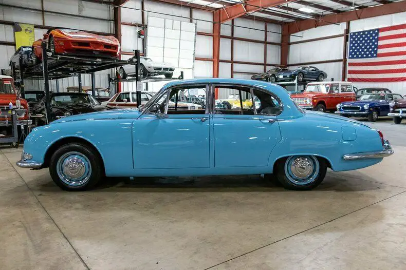 1967 jaguar s-type 45340 miles sky blue sedan 3.8l inline-6 automatic