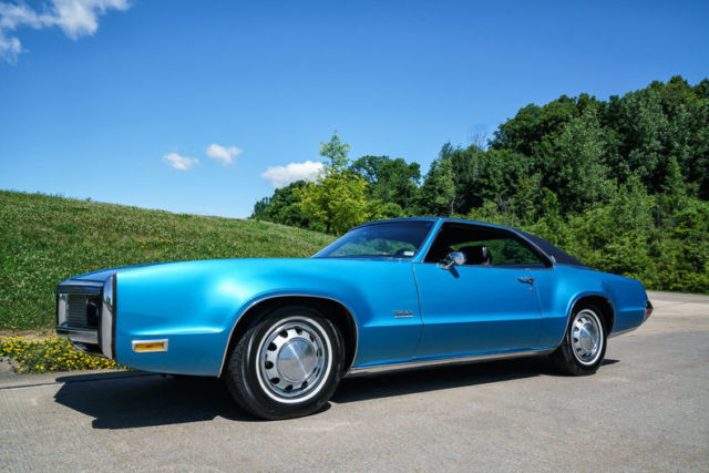 1970 oldsmobile toronado 2 family owned restored viking blue 81k original miles