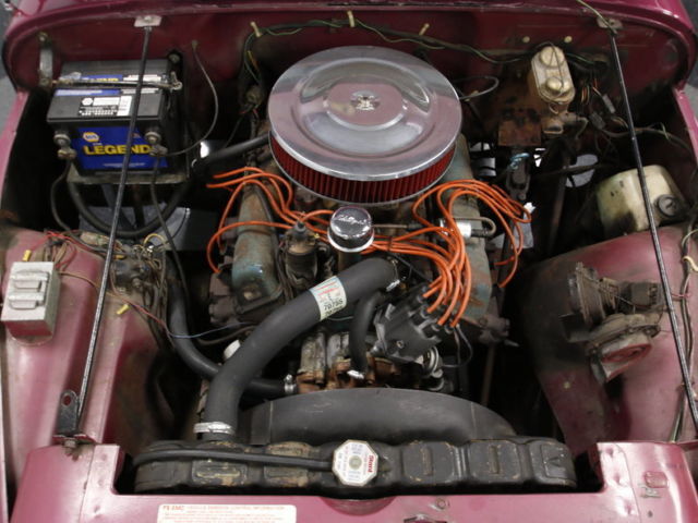 gr8 value, original 304 v8, 3 spd manual, rare renegade plumb color, 4x4, honest