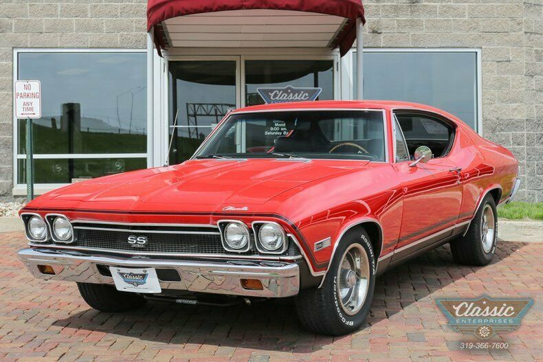 1968 chevrolet chevelle super sport 396 v8 hardtop bolero red