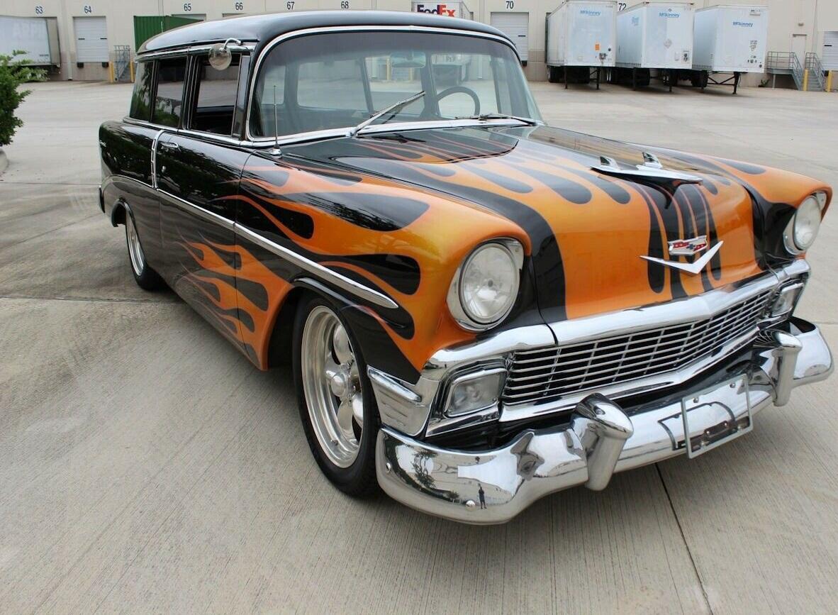 1956 chevrolet bel air/150/210 ls1 th350 automatic black
