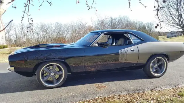 1972 plymouth barracuda restomod pro-touring. ridetech, vintage air, qa1