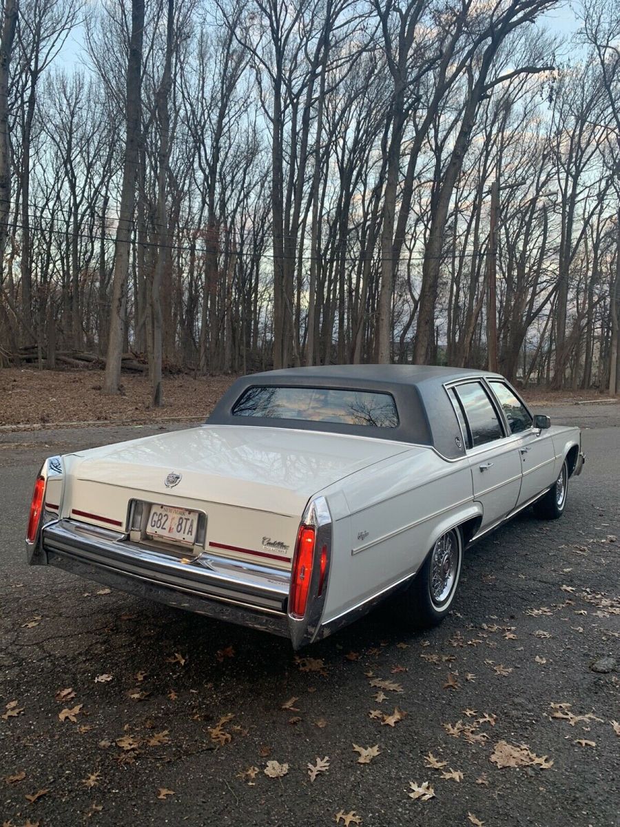 1987 cadillac brougham sedan white rwd automatic