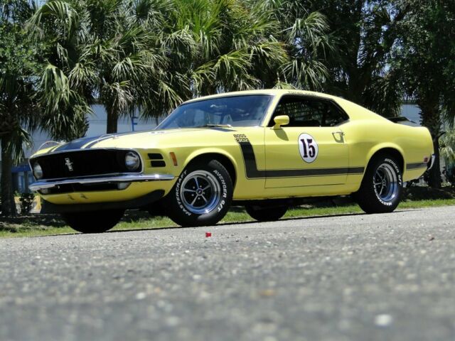 1970 ford mustang boss 302 tribute 89,048 miles yellow fastback 4-speed manual