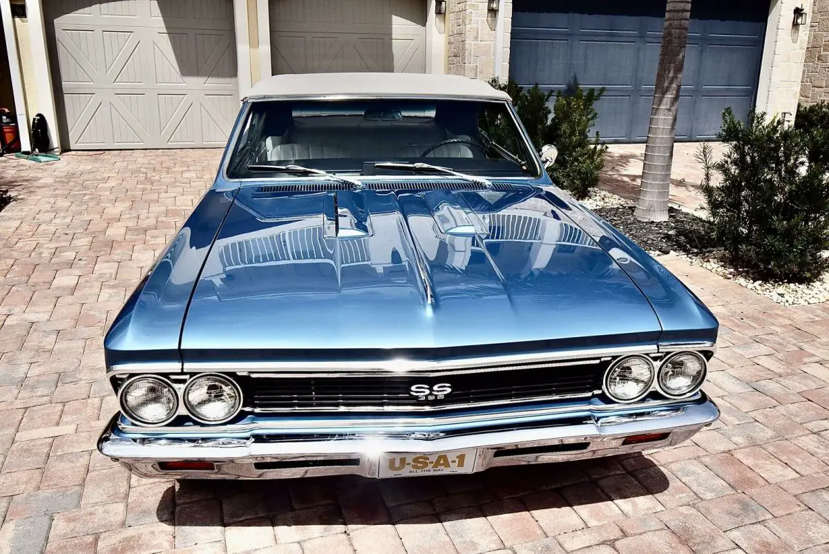 1966 chevrolet chevelle ss convertible 396/325 4 speed frame off restored
