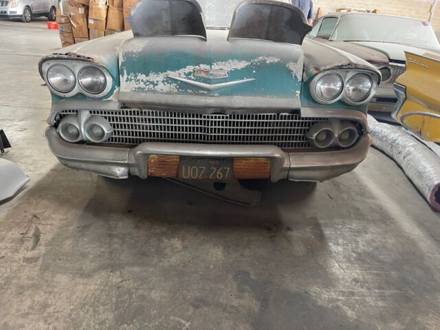 1958 chevrolet impala 348 project blk plate car inside since 1972 3 speed