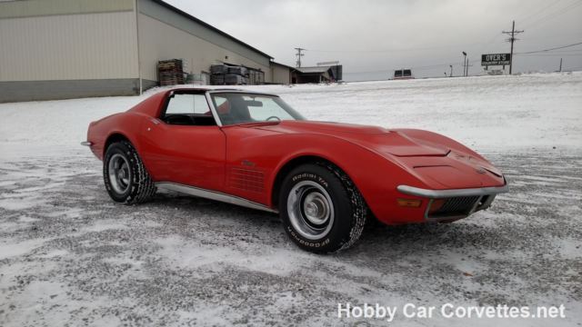 1971 ontario orange corvette stingray t top for sale numbers matching