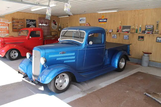 1936 3 window short bed glass fender crate zz4 5 speed resto-rod total frame off