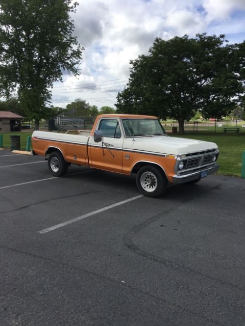 1976 ford f-250 ranger camper special pickup truck