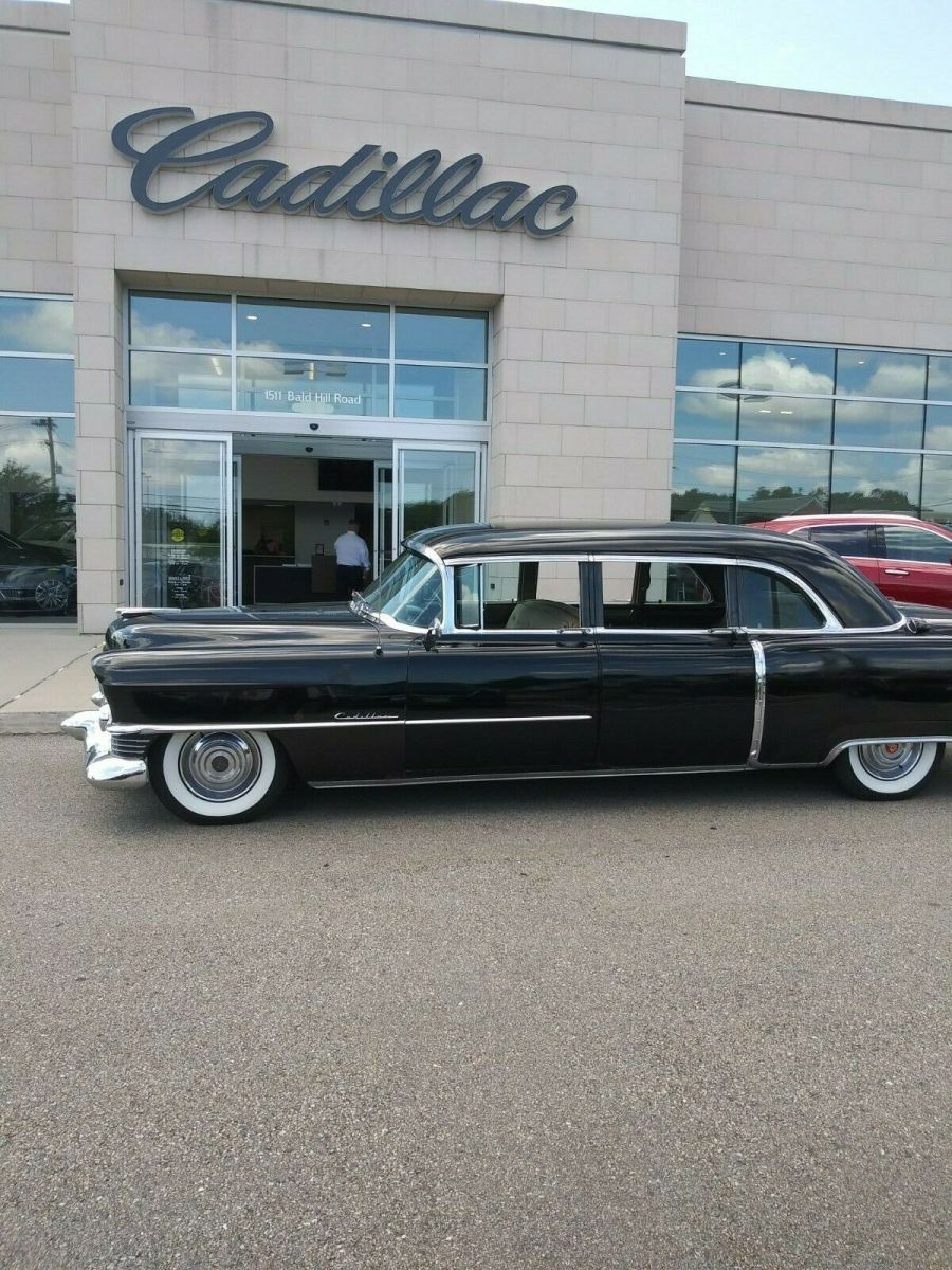 1954 cadillac fleetwood limousine series 75 black all original , 1 family owne