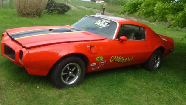 1971 pontiac firebird trans am cannonball movie tribute car