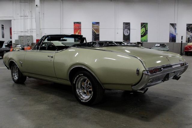 1968 oldsmobile cutlass 2445 miles gold convertible 350ci v8 automatic