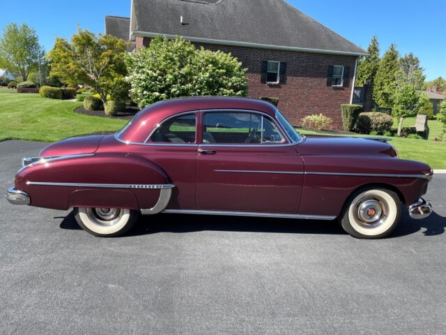 1949 oldsmobile 88 coupe red rwd automatic 88