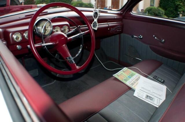 1950 mercury custom coupe white fwd automatic