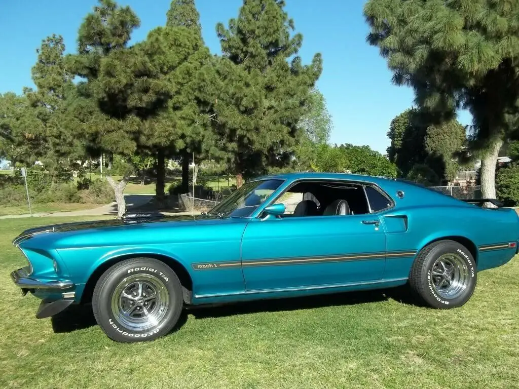 1969 ford mustang mach 1 428 scj super cobra jet r code ram air
